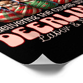 Labor And Delivery Reindeer Swaddle Christmas L&am Poster (Ecke)