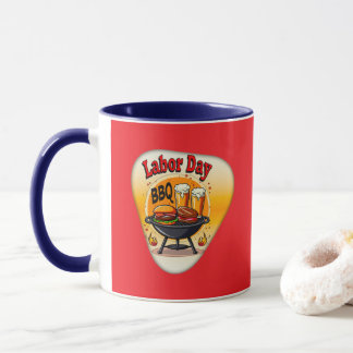 Labor Day BBQ Party Design – Grill and Burger Holi Tasse
