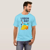 Labor Day Construction Worker Helmet Design T-Shirt (Vorne ganz)