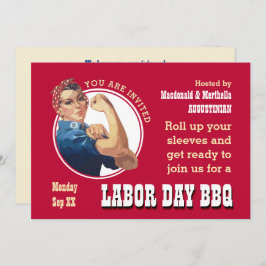 LABOR DAY GRILLEN Rosie Riveter Einladung