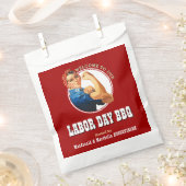 LABOR DAY GRILLEN Rosie Riveter Favor Bag Geschenktütchen (Ausgeschnitten)