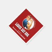 LABOR DAY GRILLEN Rosie Riveter Paper Serviette (Ecke)