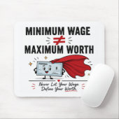 Labor Day Humor Mauspad-Gehaltsscheck Mousepad (Mit Mouse)