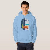 Labor Day Minimal Worker Relax Design Hoodie (Vorne ganz)