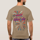 LABOR DAY patriotisch glücklich T-Shirt (Rückseite)