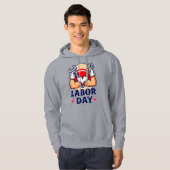 Labor Day Strong Worker Hands Illustration Hoodie (Vorne ganz)