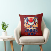 Labor Day Strong Worker Hands Illustration Kissen (Stuhl )
