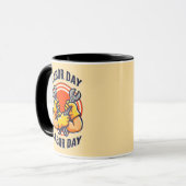 Labor Day Strong Worker Hands Tools Design Tasse (Vorderseite Links)