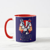 Labor Day Tools Crossed Worker Design Tasse (Links)