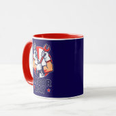 Labor Day Tools Crossed Worker Design Tasse (Vorderseite Links)