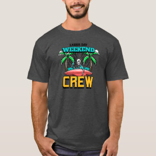 Labor Day-Wochenende-Crew Skelett-Surfer-Strand T-Shirt