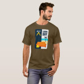Labor Day Work and Relax Illustration Shirt (Vorne ganz)