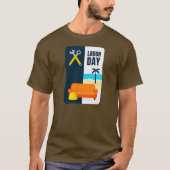 Labor Day Work and Relax Illustration Shirt (Vorderseite)