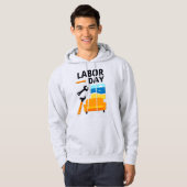 Labor Day Work Hard Relax Design with Tools Hoodie (Vorne ganz)