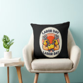 Labor Day Worker Badge Tools Design Kissen (Stuhl )