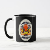 Labor Day Worker Badge Tools Design Tasse (Links)