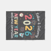 Labor Delivery 2026 New Year Welcome Committee L&a Fleecedecke (Vorderseite (Horizontal))