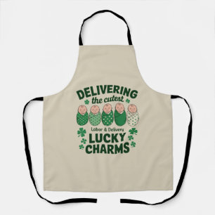 Labor & Delivery Glücksbringer-Nurse Shamrock Schürze