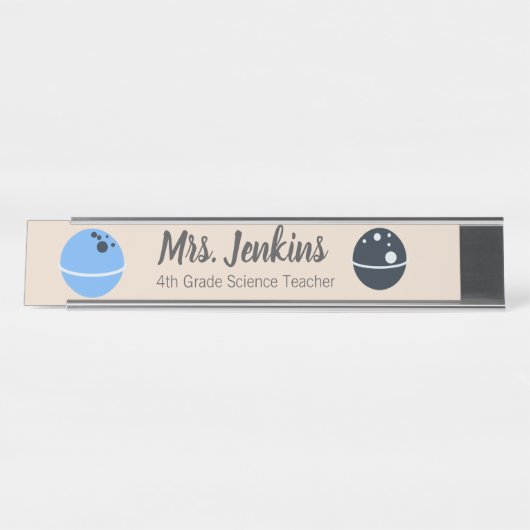 Labor für naturwissenschaftliche Lehrer Labrador M Schreibtischnamensplakette (Vorderseite )