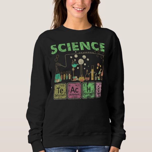 Labor für wissenschaftliche Chemieelemente Sweatshirt (Vorderseite)
