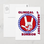 LABOR LIEBE ASL - LABORWISSENSCHAFTLER POSTKARTE (Vorne/Hinten)