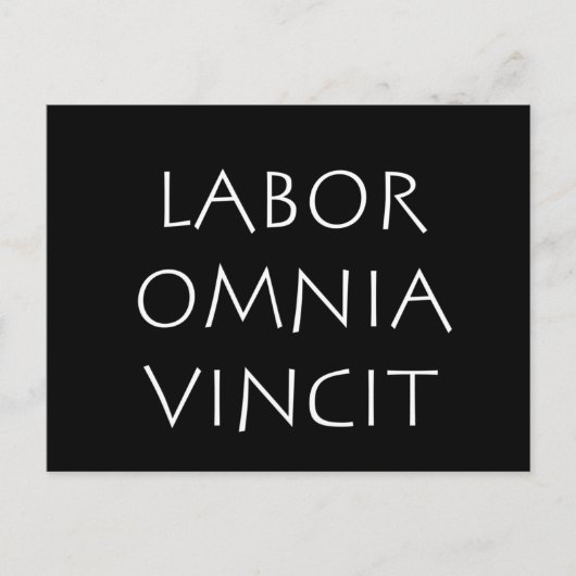 Labor omnia vincit postkarte (Vorderseite)