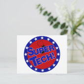 LABOR SUPER TECH! POSTKARTE (Stehend Vorderseite)