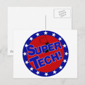 LABOR SUPER TECH! POSTKARTE (Vorne/Hinten)