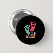 Labor- und Entbindungskrankenschwester-Shirt L& Button (Vorne & Hinten)