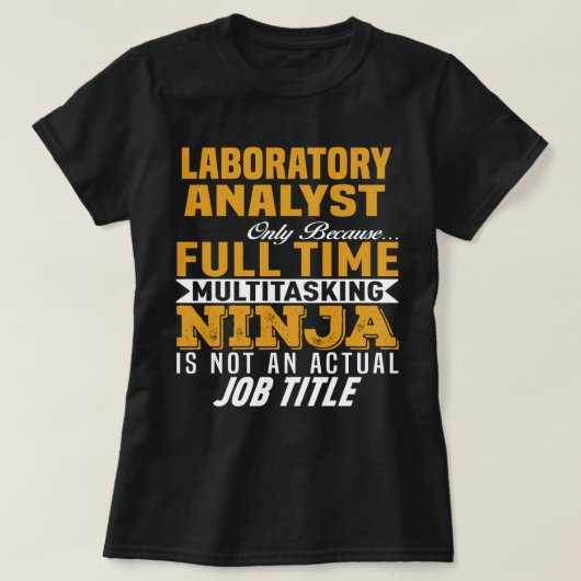 Laboranalyst T-Shirt (Design vorne)