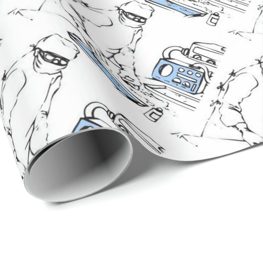 Laborant Geschenkpapier (Rolleneckpunkt)
