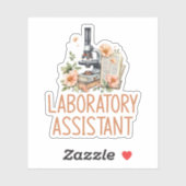 Laborassistent Aufkleber (Blatt)