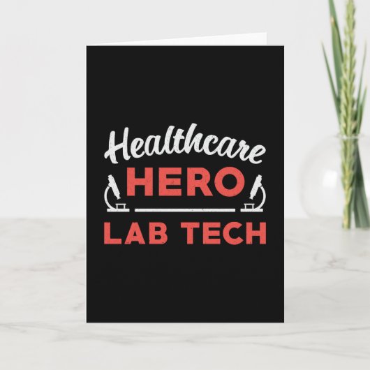 Laborassistent Healthcare Hero Labrador Tech Karte (Vorderseite)