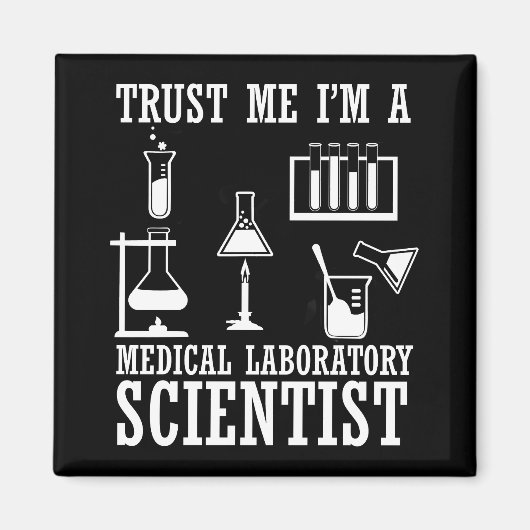 Laboratorium für lustige medizinische Labrador-Tec Magnet (Vorne)