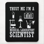 Laboratorium für lustige medizinische Labrador-Tec Mousepad (Vorne)