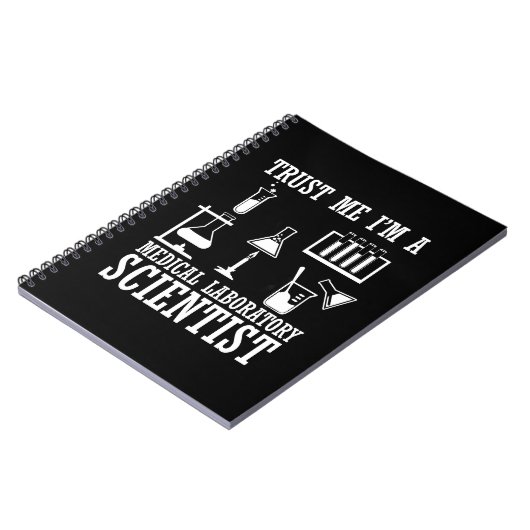 Laboratorium für lustige medizinische Labrador-Tec Notizblock (Linke Seite)