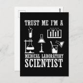 Laboratorium für lustige medizinische Labrador-Tec Postkarte (Vorne/Hinten)