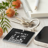 Laboratorium für lustige medizinische Labrador-Tec Schlüsselanhänger (Vorderseite rechts)