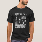 Laboratorium für lustige medizinische Labrador-Tec T-Shirt (Vorderseite)