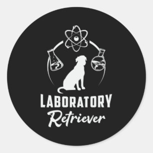 Laboratorium Labrador Retriever Dog Lover Pet Pupp Runder Aufkleber