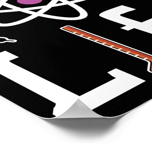 Laboratorium Life Science Medical Technologist Poster (Ecke)