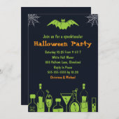 Laboratorium Spooktacular Halloween Einladungen (Vorne/Hinten)