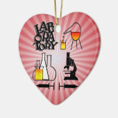 LABORATORY 4 SQUARE LOGO CHRISTMAS HERZORNAMENT KERAMIK ORNAMENT (Links)