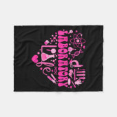 Laboratory Heart Valentine Lab Technologist Scienc Fleecedecke (Vorderseite (Horizontal))