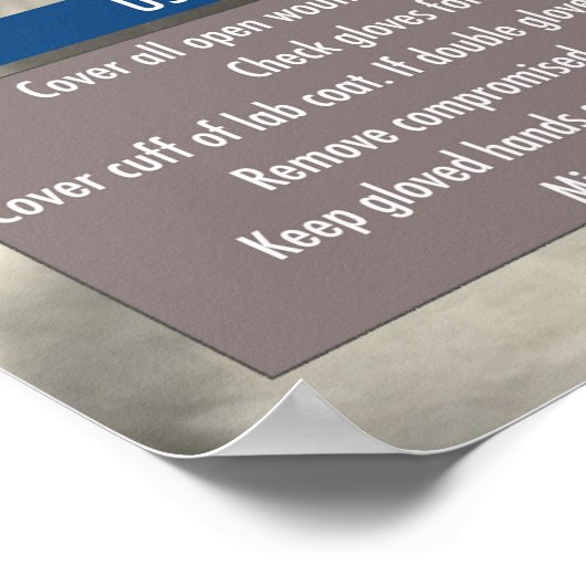 Laboratory PPE Informationsposter Poster (Ecke)