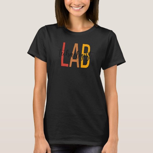 Laboratory Tech Boho Laboratory Technologist T-Shirt (Vorderseite)
