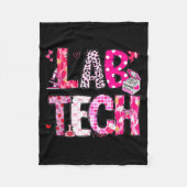 Laboratory Tech Valentines Day Medical Lab Tech La Fleecedecke (Vorderseite)