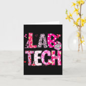 Laboratory Tech Valentines Day Medical Lab Tech La Karte (Gelbe Blume)