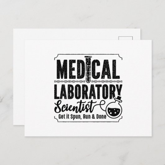 Laboratory Technician Medical Laboratory Scientist Postkarte (Vorne/Hinten)