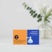 Laborbecherflasche-Ständer-Chemist Visitenkarte (Stehend Vorderseite)